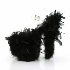 Pleaser FLAMINGO-808F - Clr/Blk Marabou Feather Exotic Dancing 9 Pleaser FLAMINGO-808F - Clr/Blk Marabou Feather Exotic Dancing