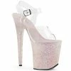 Pleaser Exotic Dancing FLAMINGO-808LG - Clr/Opal Multi Glitter