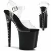 Pleaser Exotic Dancing FLAMINGO-808LS - Clr/Blk