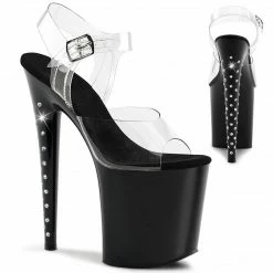 Pleaser Exotic Dancing FLAMINGO-808LS - Clr/Blk