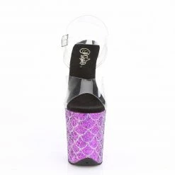 Pleaser Exotic Dancing FLAMINGO-808MSLG - Clr/Purple Multi Glitter