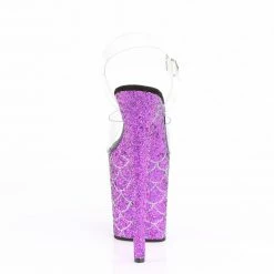 Pleaser Exotic Dancing FLAMINGO-808MSLG - Clr/Purple Multi Glitter 10 Pleaser Exotic Dancing FLAMINGO-808MSLG - Clr/Purple Multi Glitter