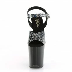 Pleaser FLAMINGO-808N-CK - Blk Cracker Hologram TPU/Blk