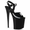 Pleaser FLAMINGO-808N - Blk (Jelly-Like) TPU/Blk Exotic Dancing