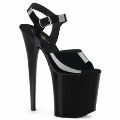 Pleaser FLAMINGO-808N - Blk (Jelly-Like) TPU/Blk Exotic Dancing