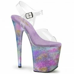 Pleaser FLAMINGO-808NEB - Clr/Lavender Multi Metallic