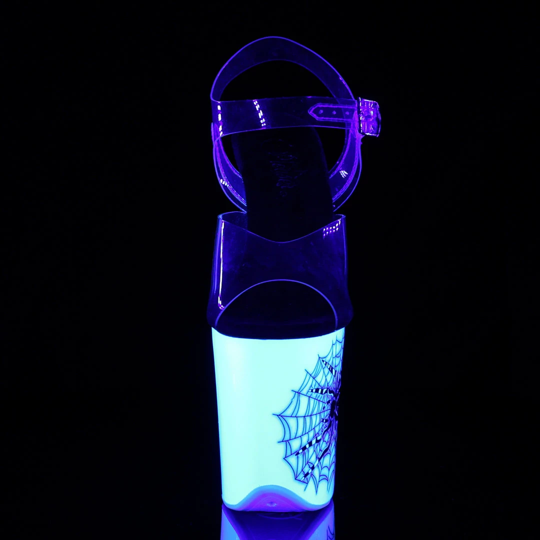 Pleaser FLAMINGO-808SW - Clr/Neon White 4 Pleaser FLAMINGO-808SW - Clr/Neon White