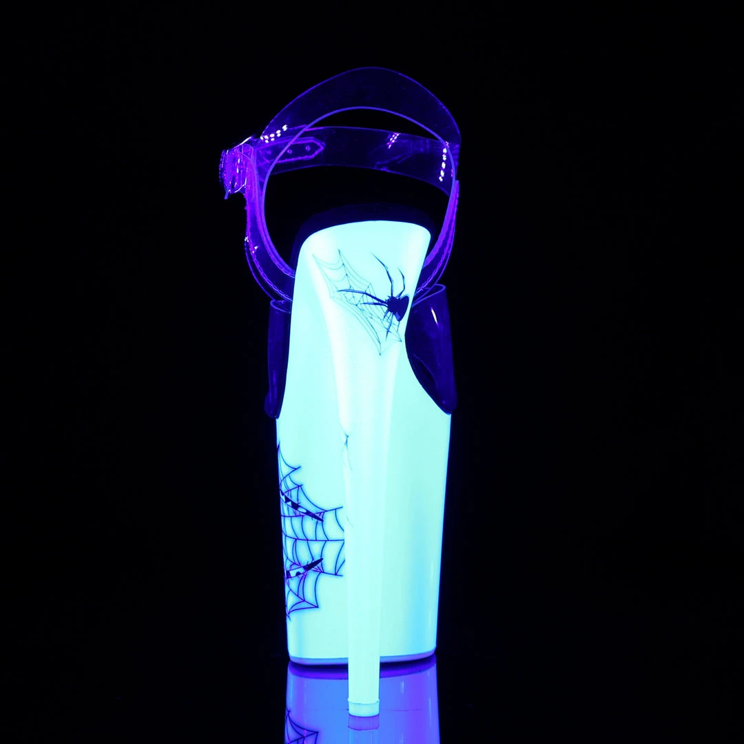 Pleaser FLAMINGO-808SW - Clr/Neon White 6 Pleaser FLAMINGO-808SW - Clr/Neon White