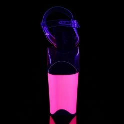 Pleaser Exotic Dancing FLAMINGO-808UV - Clr/Neon Pink