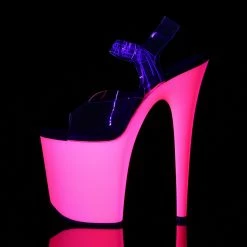 Pleaser Exotic Dancing FLAMINGO-808UV - Clr/Neon Pink
