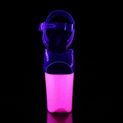 Pleaser Exotic Dancing FLAMINGO-808UVG - Clr/Neon H. Pink Glitter