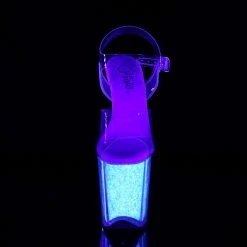 Pleaser FLAMINGO-808UVG - Clr/Neon Opal Glitter Exotic Dancing