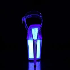 Pleaser FLAMINGO-808UVG - Clr/Neon Opal Glitter Exotic Dancing