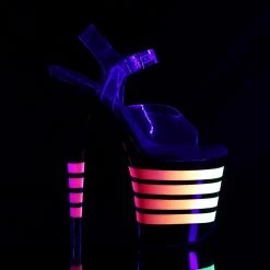 Pleaser FLAMINGO-808UVLN - Clr/Blk-Neon Lines