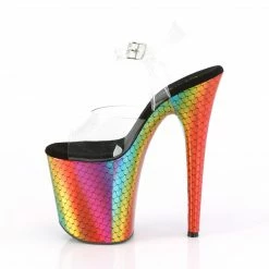 Pleaser Exotic Dancing FLAMINGO-808WR - Clr/Laser Rainbow Hologram Wrapped 9 Pleaser Exotic Dancing FLAMINGO-808WR - Clr/Laser Rainbow Hologram Wrapped