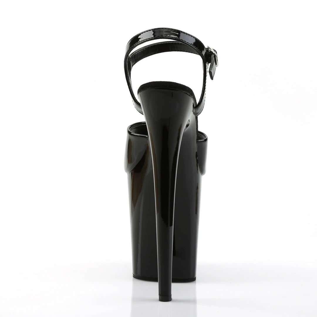 Pleaser FLAMINGO-809 - Blk Pat/Blk 6 Pleaser FLAMINGO-809 - Blk Pat/Blk