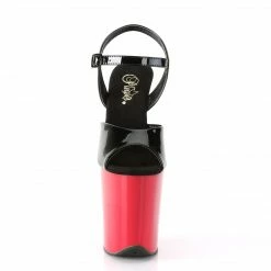 Pleaser FLAMINGO-809 - Blk Pat/Red