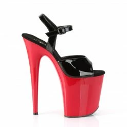 Pleaser FLAMINGO-809 - Blk Pat/Red