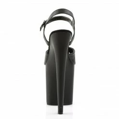 Pleaser FLAMINGO-809 - Blk Faux Leather/Blk Matte