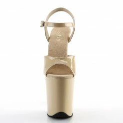 Pleaser Exotic Dancing FLAMINGO-809 - Cream Pat/Cream