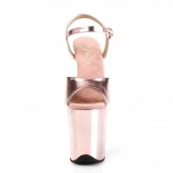 Pleaser FLAMINGO-809 - Rose Gold Met. Pu/Rose Gold Chrome Exotic Dancing