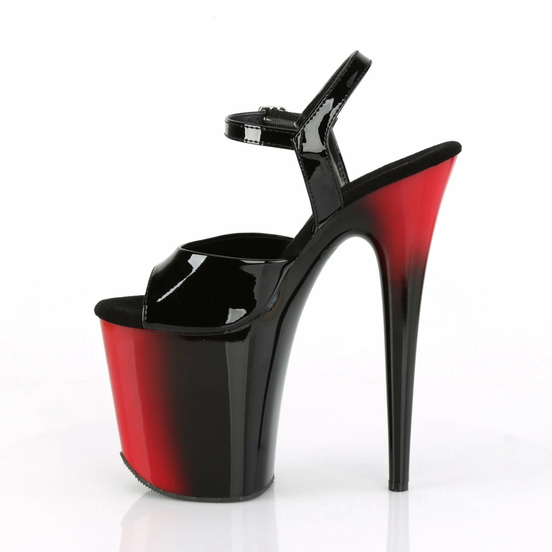 Pleaser FLAMINGO-809BR - Blk Pat/Red-Blk 5 Pleaser FLAMINGO-809BR - Blk Pat/Red-Blk