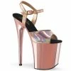Pleaser FLAMINGO-809HG - Rose Gold Hologram/Rose Gold Chrome Exotic Dancing 2 Pleaser FLAMINGO-809HG - Rose Gold Hologram/Rose Gold Chrome Exotic Dancing