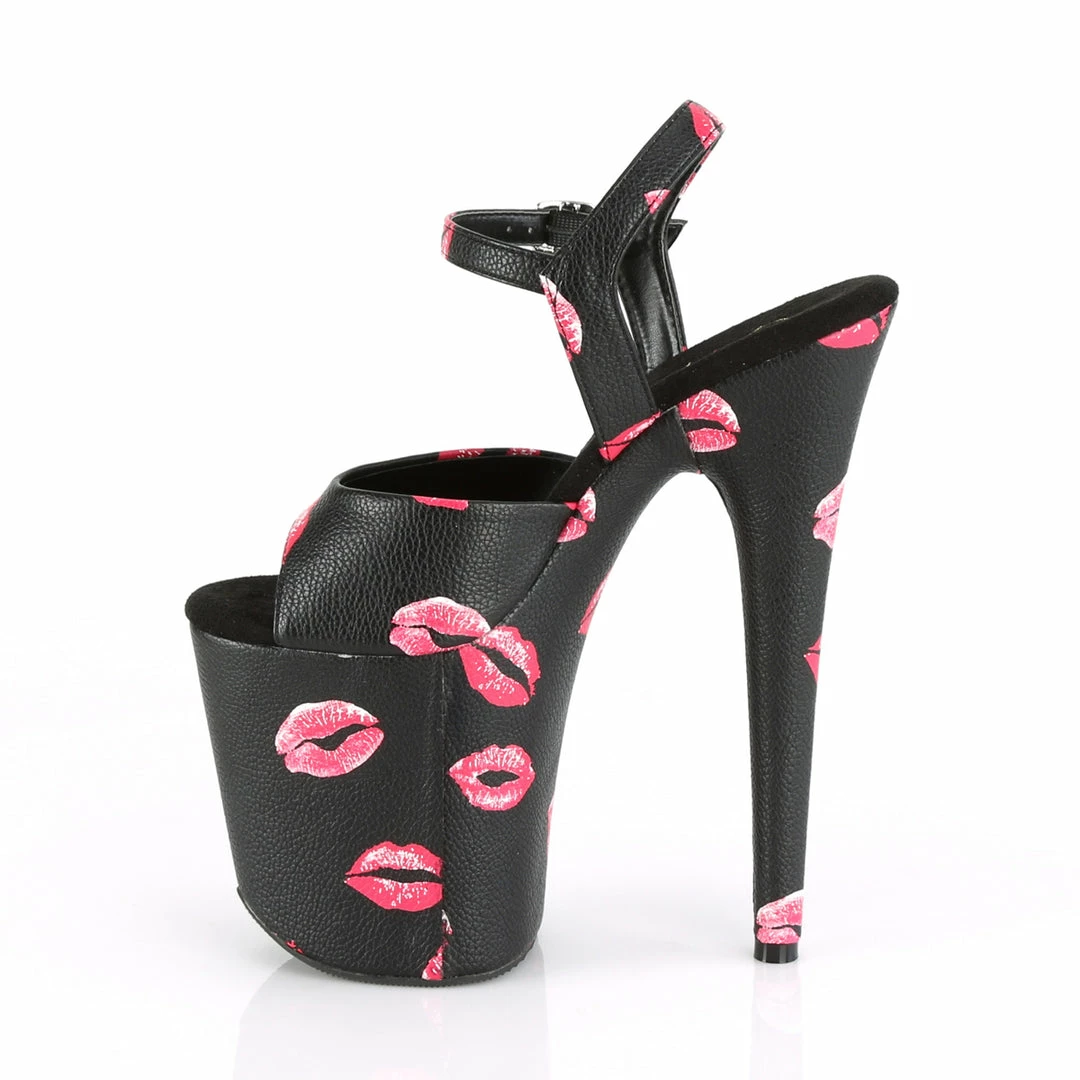 Pleaser Exotic Dancing FLAMINGO-809KISSES - Blk Faux Leather/Blk Faux Leather 5 Pleaser Exotic Dancing FLAMINGO-809KISSES - Blk Faux Leather/Blk Faux Leather