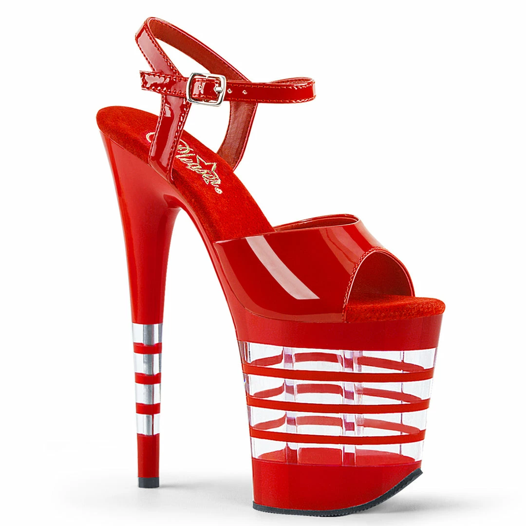 Pleaser Exotic Dancing FLAMINGO-809LN - Red Pat/Red 3 Pleaser Exotic Dancing FLAMINGO-809LN - Red Pat/Red