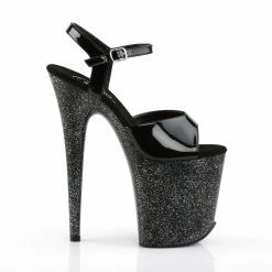 Pleaser FLAMINGO-809MG - Blk/Blk Exotic Dancing