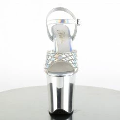 Pleaser FLAMINGO-809MMRS - Slv Hologram/Slv Chrome Exotic Dancing