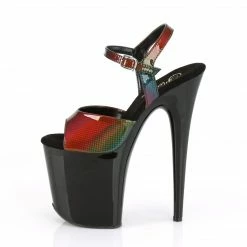 Pleaser FLAMINGO-809RBDT - Rainbow Hologram/Blk