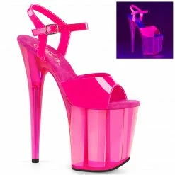 Pleaser FLAMINGO-809UVT - Neon H. Pink Pat/H. Pink Tinted