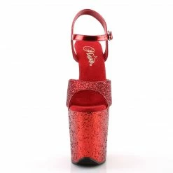 Pleaser Exotic Dancing FLAMINGO-810LG - Red Gltr/Red Gltr