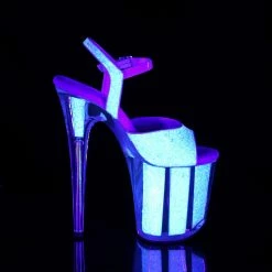 Pleaser FLAMINGO-810UVG - Neon Opal Glitter/Neon Opal Glitter Exotic Dancing
