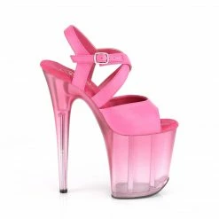 Pleaser FLAMINGO-822T - Fuchsia Faux Leather/Faded Fuchsia