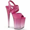 Pleaser FLAMINGO-822T - Fuchsia Faux Leather/Faded Fuchsia 1 Pleaser FLAMINGO-822T - Fuchsia Faux Leather/Faded Fuchsia