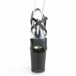 Pleaser FLAMINGO-824 - Blk Faux Leather/Blk Matte