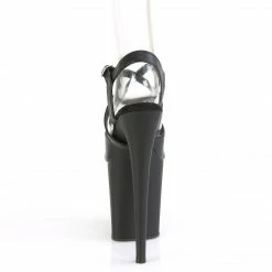 Pleaser FLAMINGO-824 - Blk Faux Leather/Blk Matte