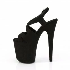 Pleaser Exotic Dancing FLAMINGO-831FS - Blk Faux Suede/Blk Faux Suede