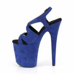 Pleaser FLAMINGO-831FS - Royal Blue Faux Suede/Royal Blue Faux Suede Exotic Dancing
