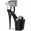 Pleaser Exotic Dancing FLAMINGO-870 - Blk Pat-RS/Blk 2 Pleaser Exotic Dancing FLAMINGO-870 - Blk Pat-RS/Blk