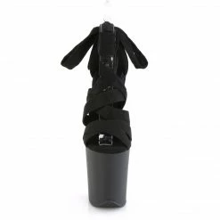 Pleaser Exotic Dancing FLAMINGO-876 - Blk Faux Suede/Blk Matte