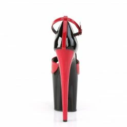 Pleaser FLAMINGO-889 - Red-Blk Pat/Blk-Red Exotic Dancing