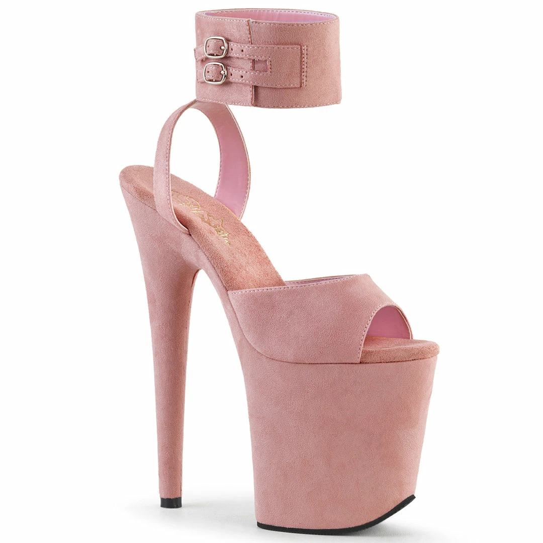 Pleaser FLAMINGO-891 - Pink Faux Suede/Pink Faux Suede 3 Pleaser FLAMINGO-891 - Pink Faux Suede/Pink Faux Suede