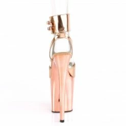 Pleaser Exotic Dancing FLAMINGO-891 - Rose Gold Metallic Pu/Rose Gold Chrome 10 Pleaser Exotic Dancing FLAMINGO-891 - Rose Gold Metallic Pu/Rose Gold Chrome