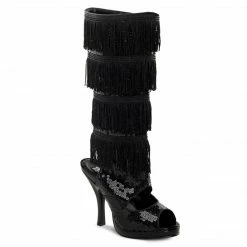 Funtasma FLAPPER-168 - Blk Sequins