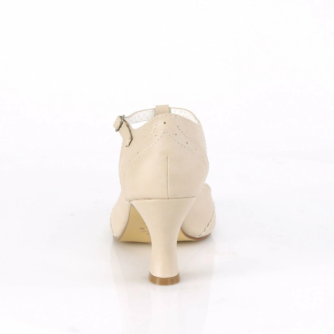 Pin Up Couture FLAPPER-26 - Cream Pu 6 Pin Up Couture FLAPPER-26 - Cream Pu