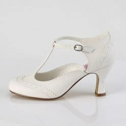 Pin Up Couture FLAPPER-26 - Wht Pu Vintage & Retro