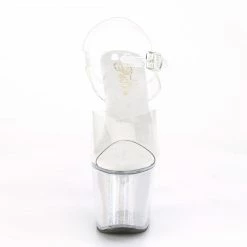 Pleaser FLASHDANCE-708SCH - Clr/Slv Hologram Exotic Dancing